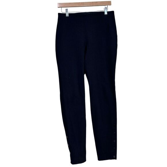 Theory Womens  Black pull up  Trouser Pants size medium - Picture 1 of 6